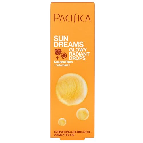 Pacifica Sunny Glow Liquid Face Bronzer Drops - Face Makeup Bronzing For Face & Cheeks for Instant Sun-Kissed Glow - Vitamin C & Glycolic Acid Infused Liquid Bronzer Illuminating Highlighting Clean