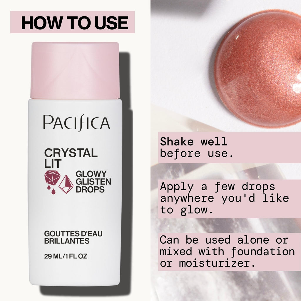 Pacifica Sunny Glow Liquid Face Bronzer Drops - Face Makeup Bronzing For Face & Cheeks for Instant Sun-Kissed Glow - Vitamin C & Glycolic Acid Infused Liquid Bronzer Illuminating Highlighting Clean