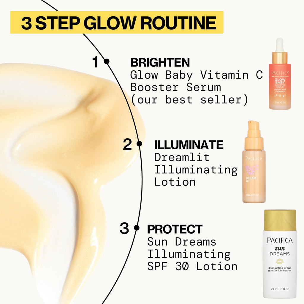 Pacifica Sunny Glow Liquid Face Bronzer Drops - Face Makeup Bronzing For Face & Cheeks for Instant Sun-Kissed Glow - Vitamin C & Glycolic Acid Infused Liquid Bronzer Illuminating Highlighting Clean