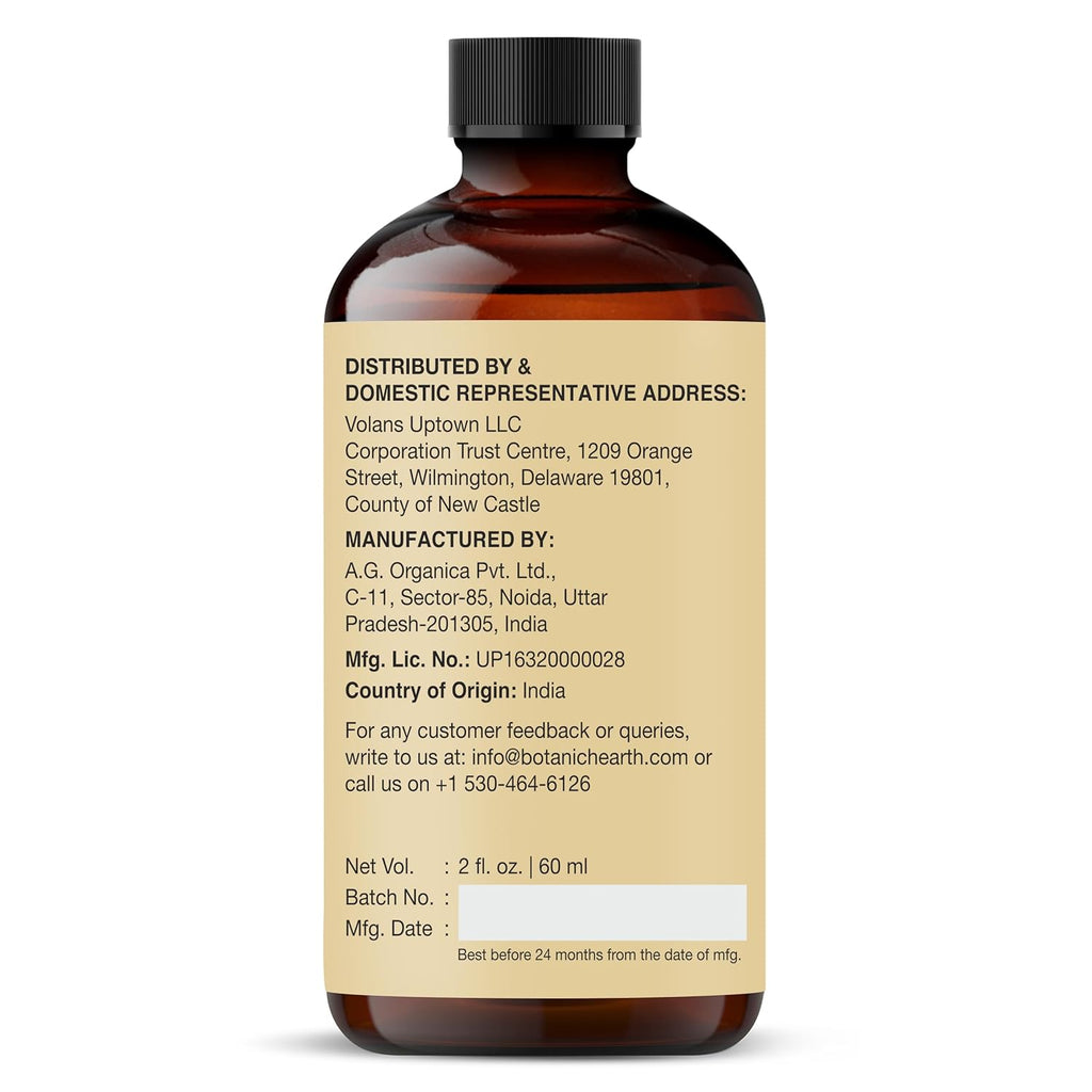Botanic Hearth Castor Oil (2 Fl Oz) | Usda Organic | 100% Pure, Cold Pressed & Hexane Free | For Hair, Eyelashes, Eyebrows & Scalp Treatment | With Lash & Brow Brush