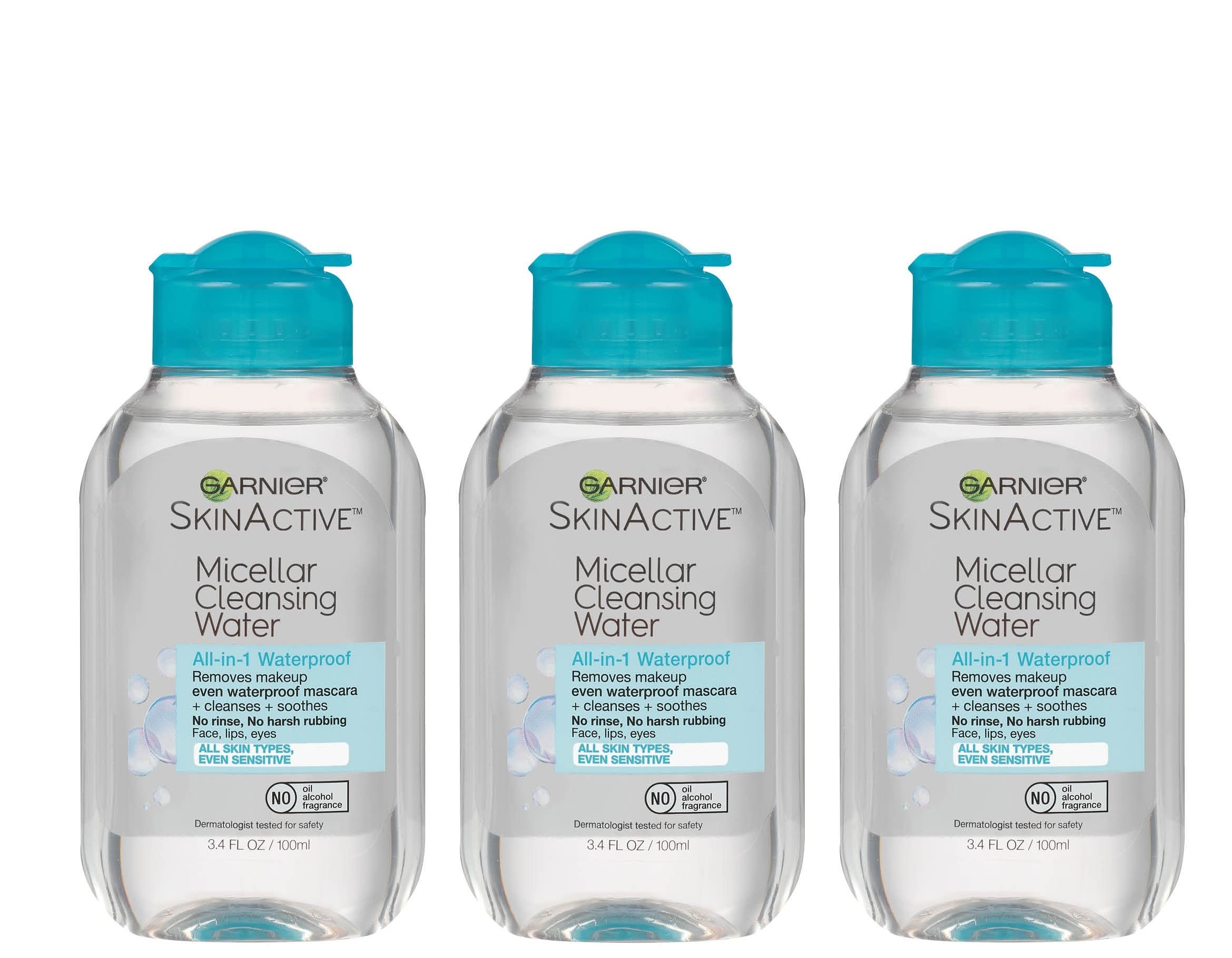 Garnier Micellar Water for Waterproof Makeup, Hydrating Facial Cleanser & Makeup Remover, Suitable for Sensitive Skin, Vegan, Cruelty Free, 13.5 Fl Oz (400mL), 2 Count