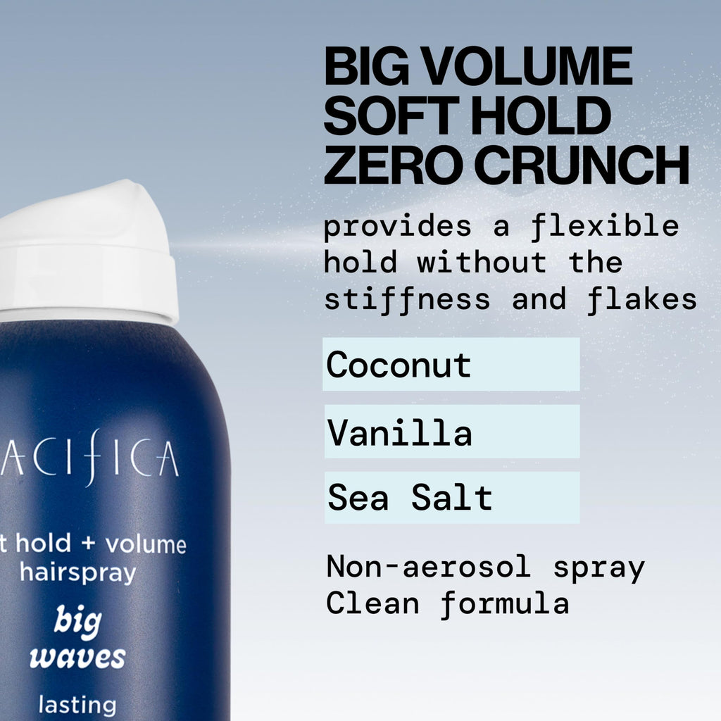 Pacifica Beauty, Salty Waves Texture Sea Salt Spray for Hair, Beachy Waves, Wavy Hair Products, Hydrating, Banana Scent, Curl Enhancing, Paraben Free, Sulfate Free, Vegan & Cruelty Free