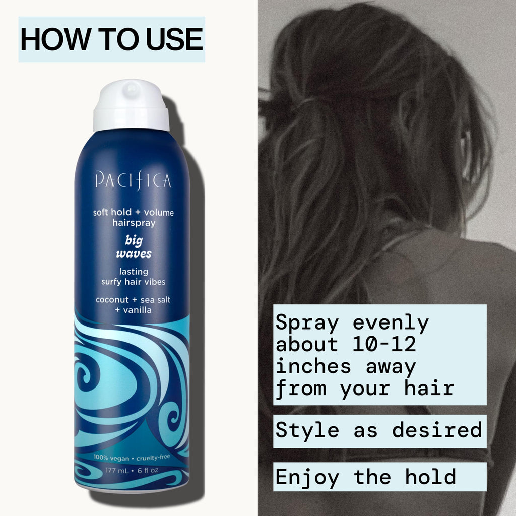 Pacifica Beauty, Salty Waves Texture Sea Salt Spray for Hair, Beachy Waves, Wavy Hair Products, Hydrating, Banana Scent, Curl Enhancing, Paraben Free, Sulfate Free, Vegan & Cruelty Free