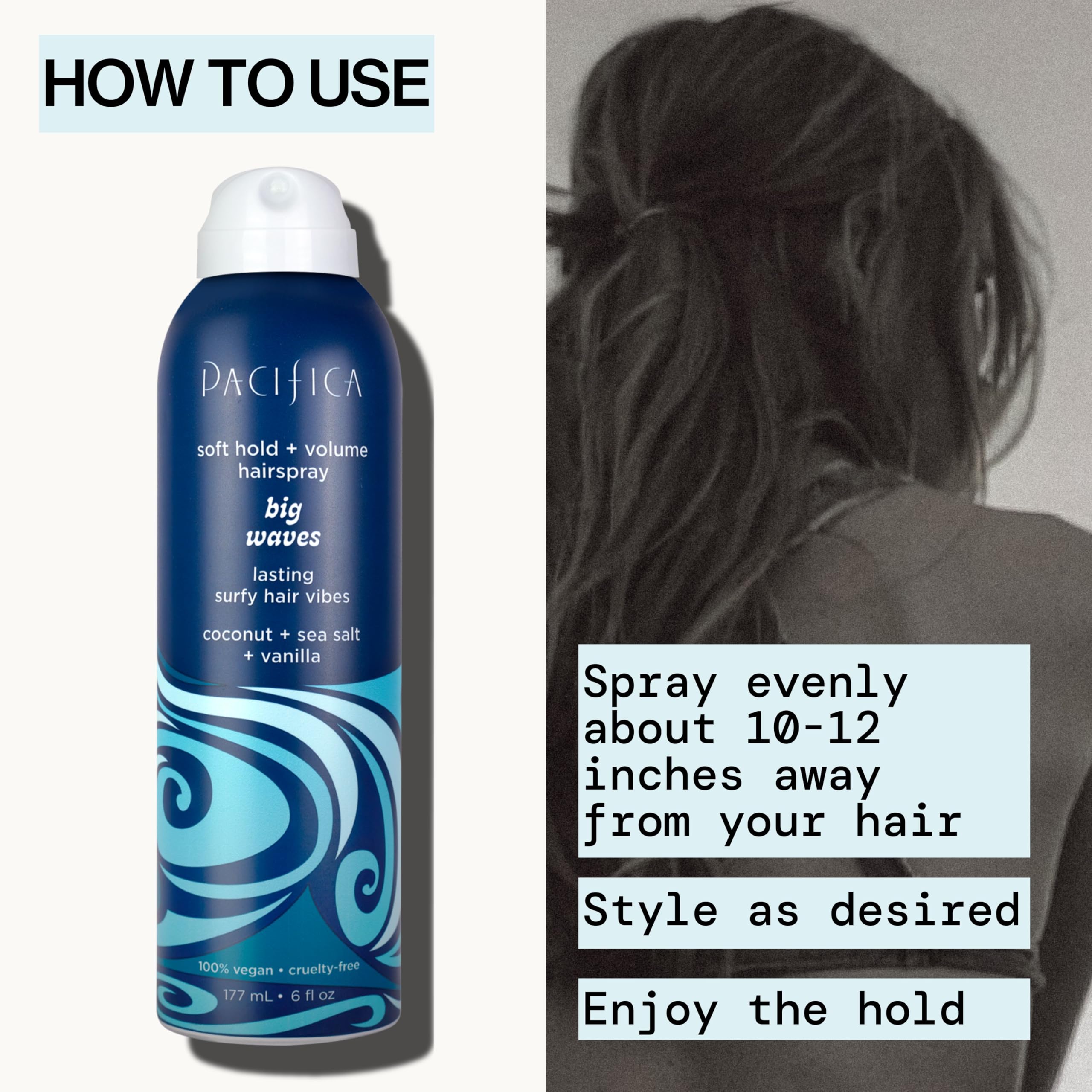 Pacifica Beauty, Salty Waves Texture Sea Salt Spray for Hair, Beachy Waves, Wavy Hair Products, Hydrating, Banana Scent, Curl Enhancing, Paraben Free, Sulfate Free, Vegan & Cruelty Free